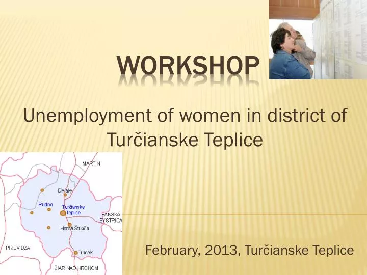 unemployment of women in district of tur ianske teplice