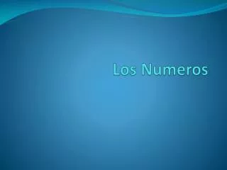 los numeros