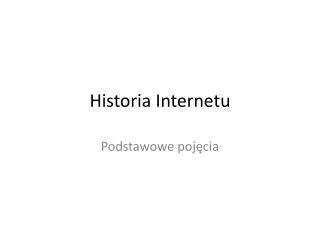 historia internetu
