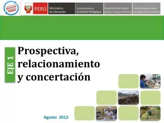 prospectiva relacionamiento y concertaci n