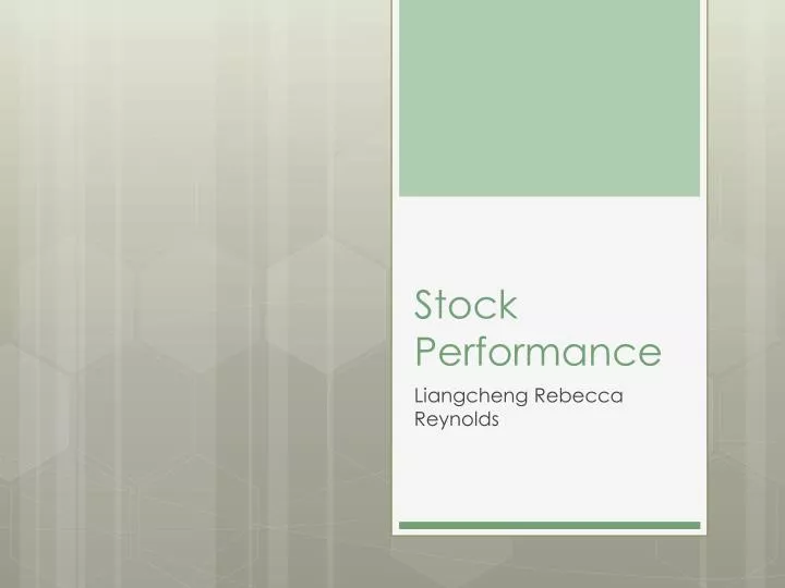 stock performance