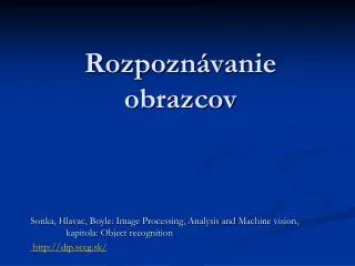 rozpozn vanie obrazcov