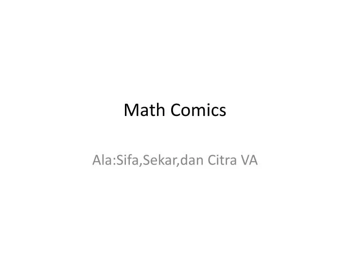 math comics