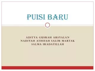 puisi baru