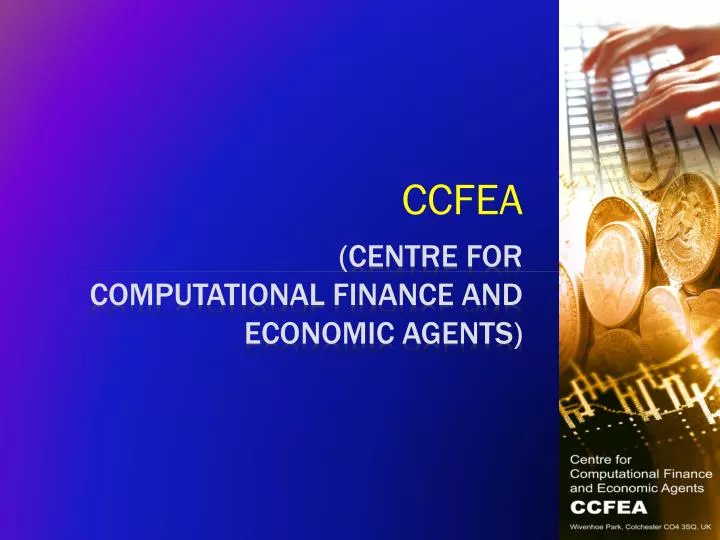 centre for computational finance and economic agents