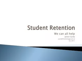 Student Retention