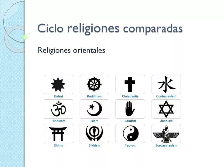 ciclo religiones comparadas