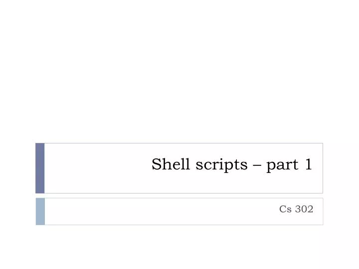 shell scripts part 1