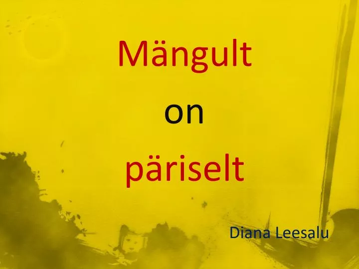 m ngult o n p riselt diana leesalu