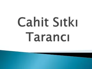 cahit s tk taranc