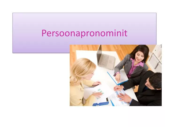 persoonapronominit