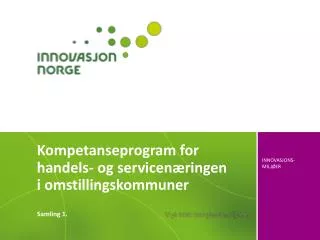 kompetanseprogram for handels og servicen ringen i omstillingskommuner