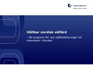 h llbar nordisk v lf rd