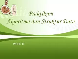 praktikum algoritma dan struktur data