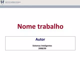 nome trabalho