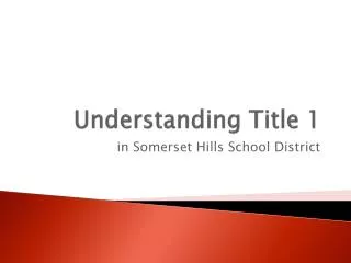 Understanding Title 1