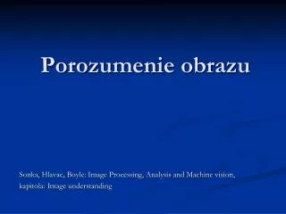 porozumenie obrazu