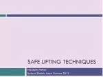 Ppt Lifting Techniques Powerpoint Presentation Free Download Id