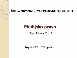 medijsko pravo