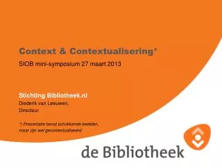 siob mini symposium 27 maart 2013