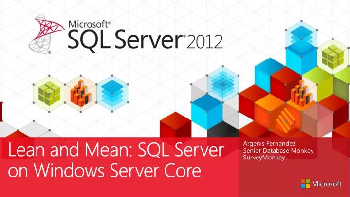 lean and mean sql server on windows server core