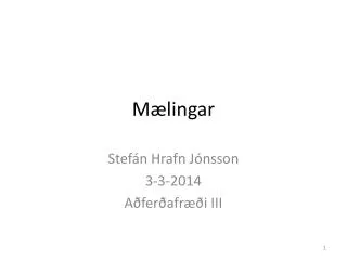 m lingar