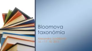 Bloomova taxonómia
