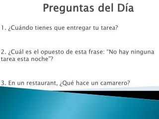 preguntas del d a