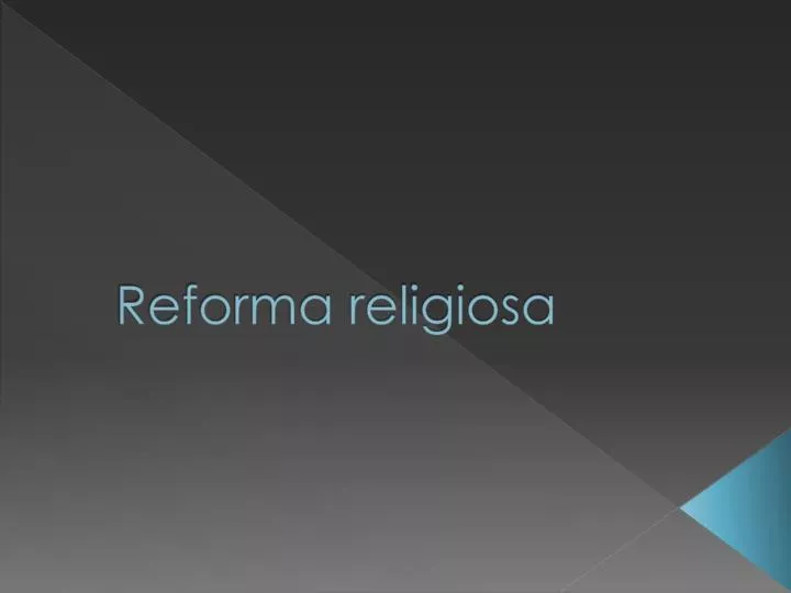 reforma religiosa