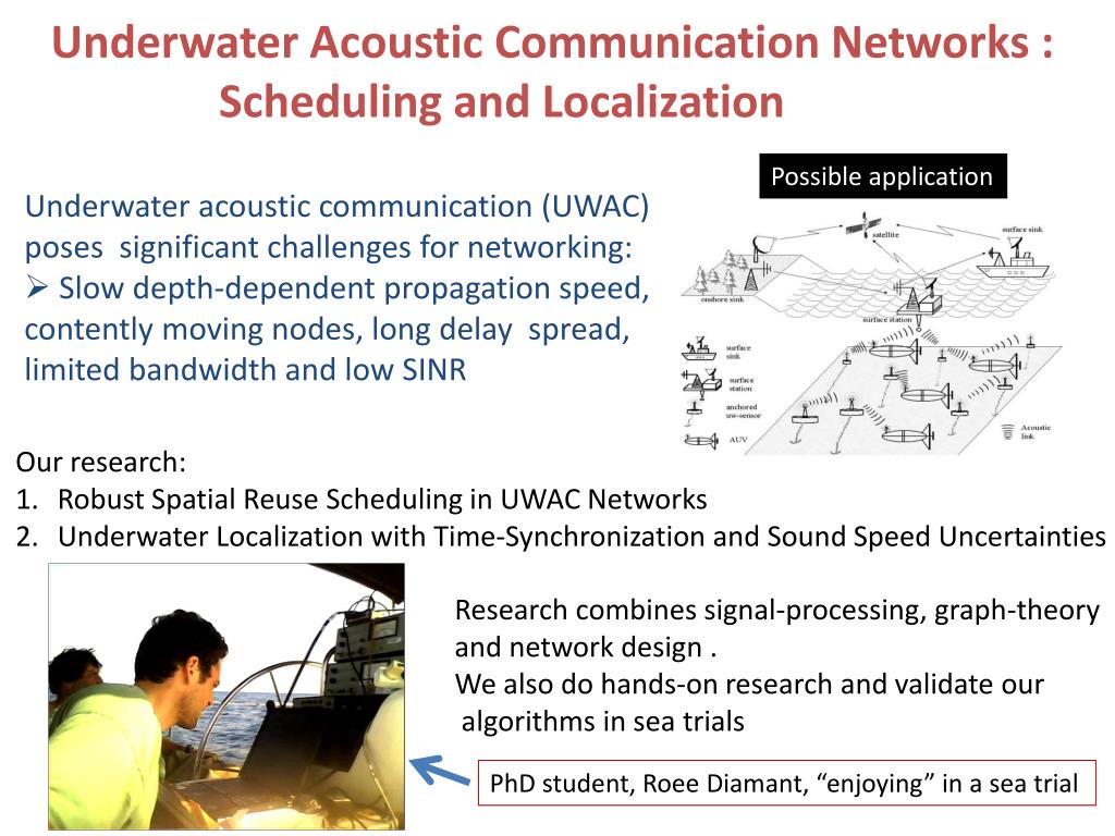 PPT - Underwater Acoustic Communication Networks : Scheduling and ...