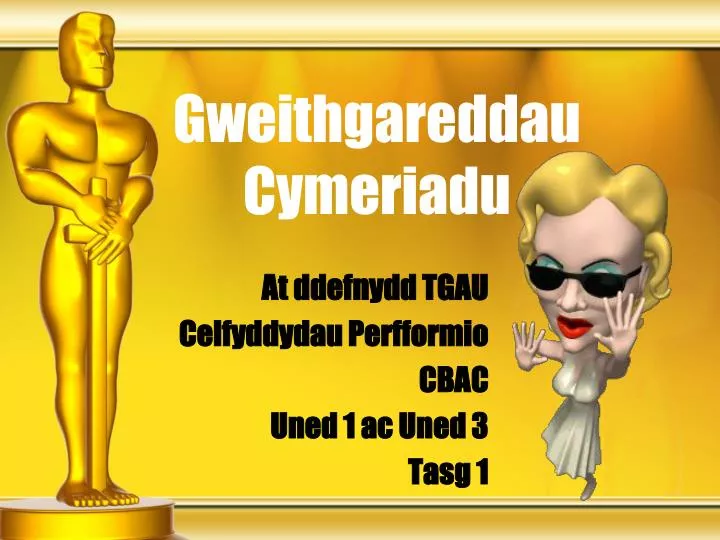 gweithgareddau cymeriadu