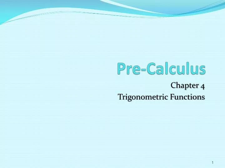 pre calculus