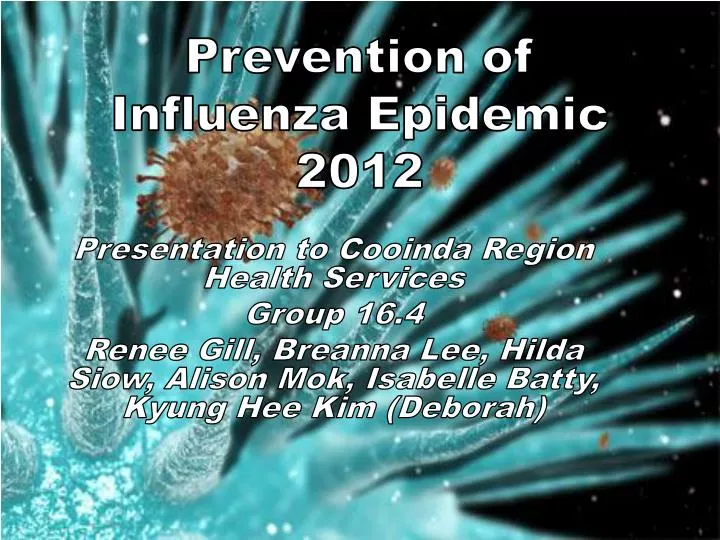 prevention of influenza epidemic 2012