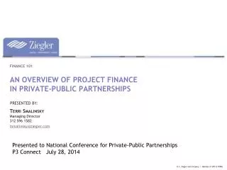 An overview of project finance in private-public partnerships