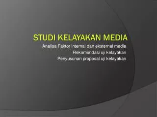 PPT - STUDI KELAYAKAN USAHA PowerPoint Presentation, Free Download - ID ...