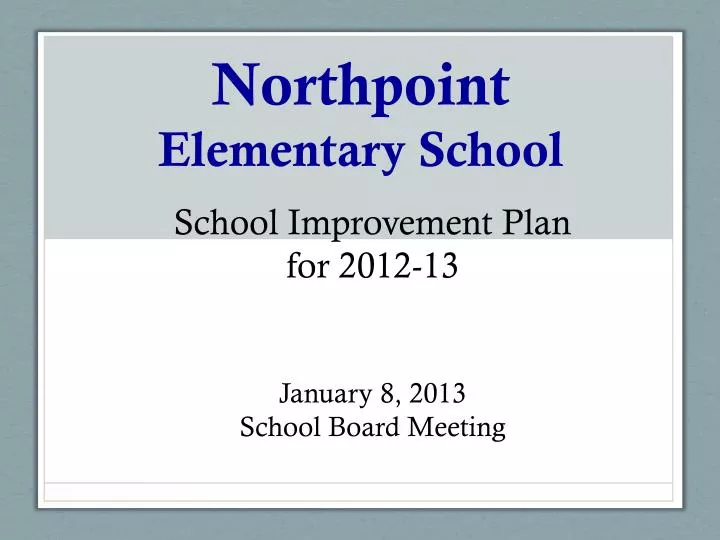 northpoint elementary school