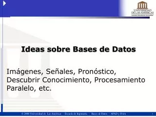 ideas sobre bases de datos