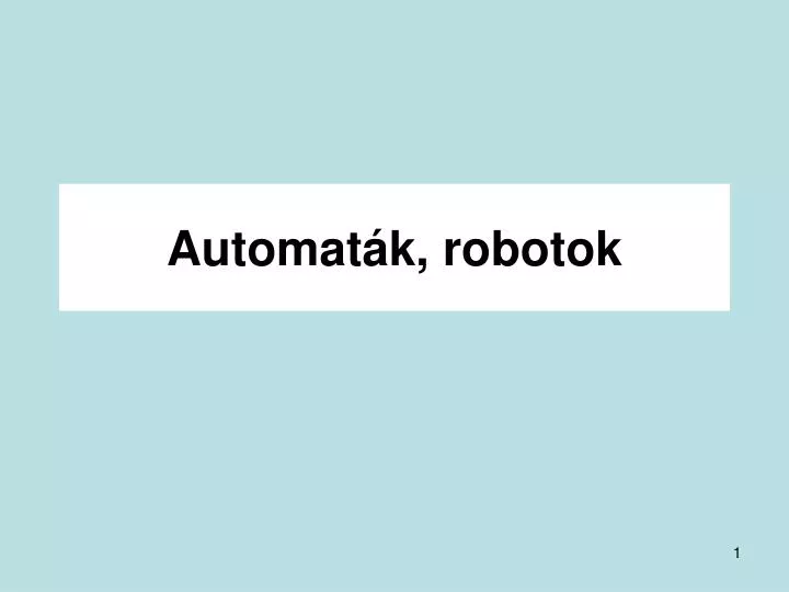 automat k robotok