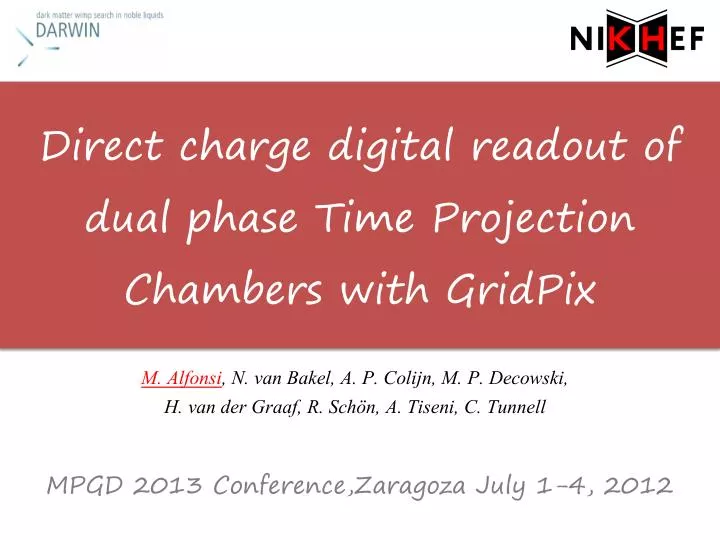 direct charge digital readout of dual phase time projection chambers with gridpix
