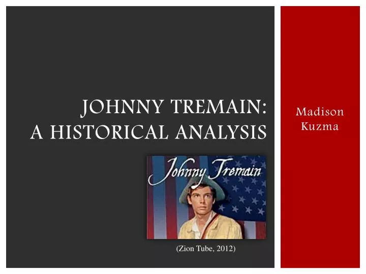 johnny tremain a historical analysis