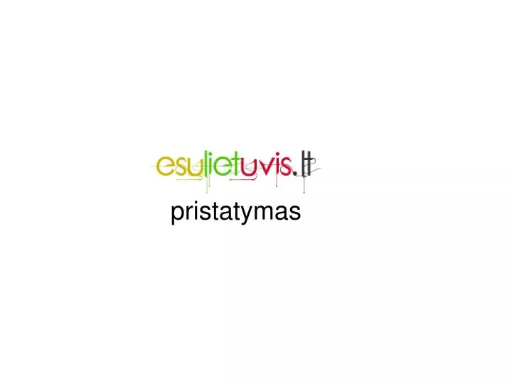 pristatymas