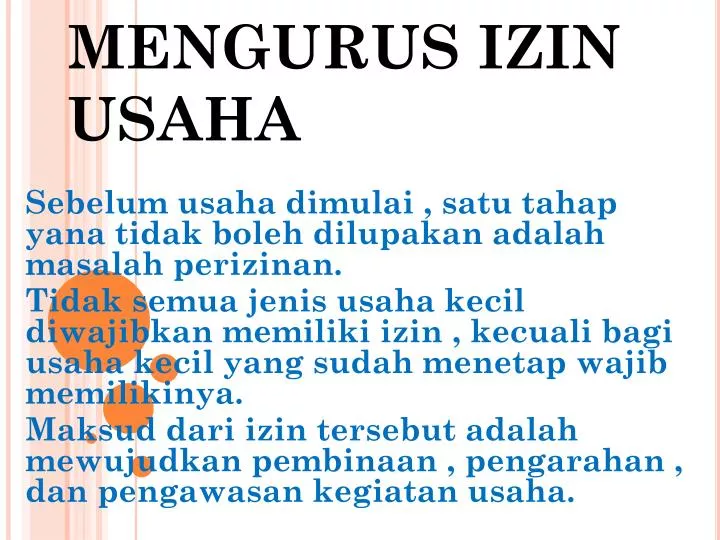 mengurus izin usaha