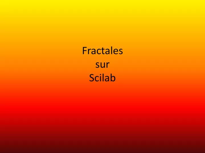 fractales sur scilab