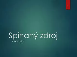 sp nan zdroj