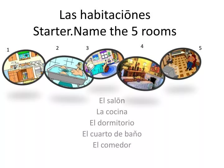 las habitaci nes starter name the 5 rooms