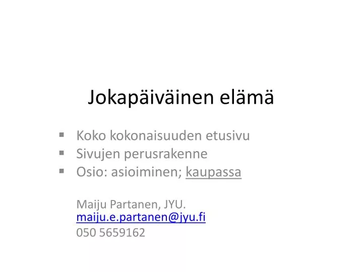 jokap iv inen el m