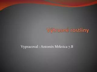 v trusn rostliny