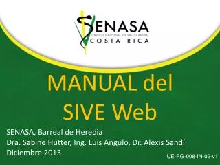 manual del sive web