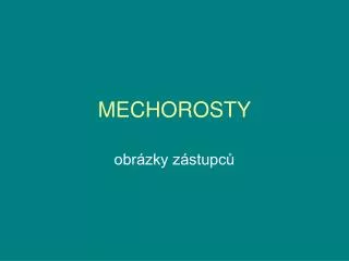 mechorosty
