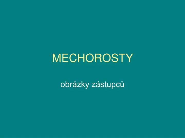 mechorosty